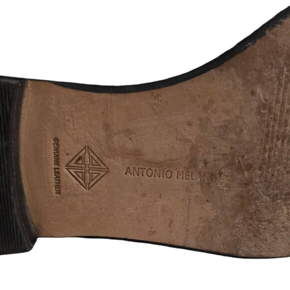 Antonio Melani Newski Suede Pointed Toe Heeled Loafers Sz 10 - Picture 8 of 10